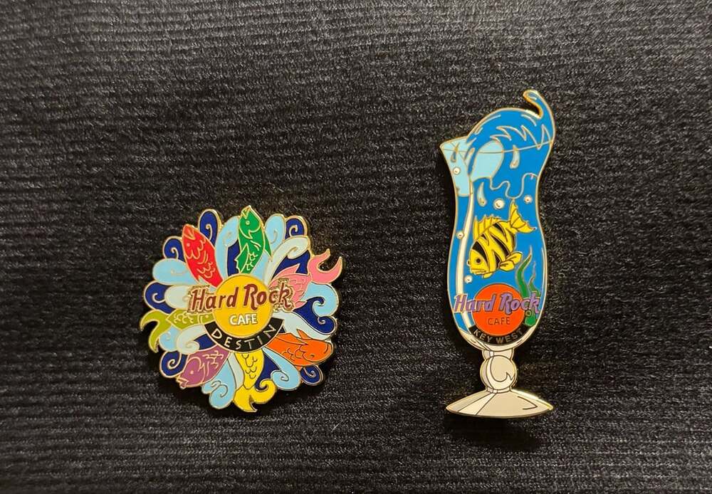 Hard Rock Cafe Destin and Key West Pins - Lot of 2